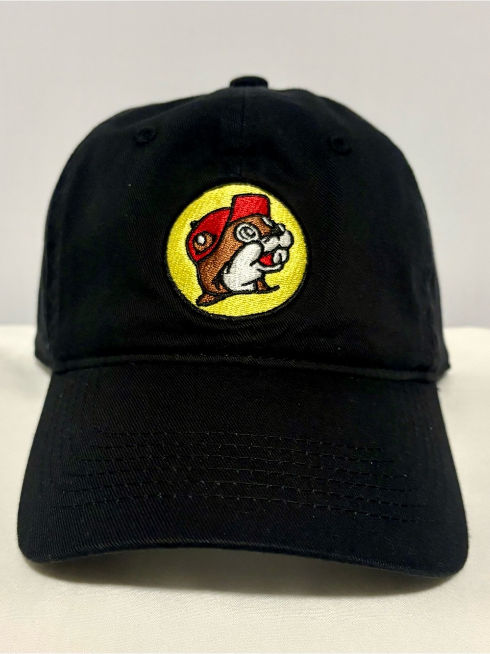 Buc-ee’s Black Beaver Logo Baseball Cap-Adjustable-One Size-Unisex